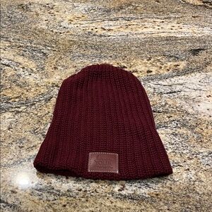 Love Your Melon Maroon holiday Knit Beanie
